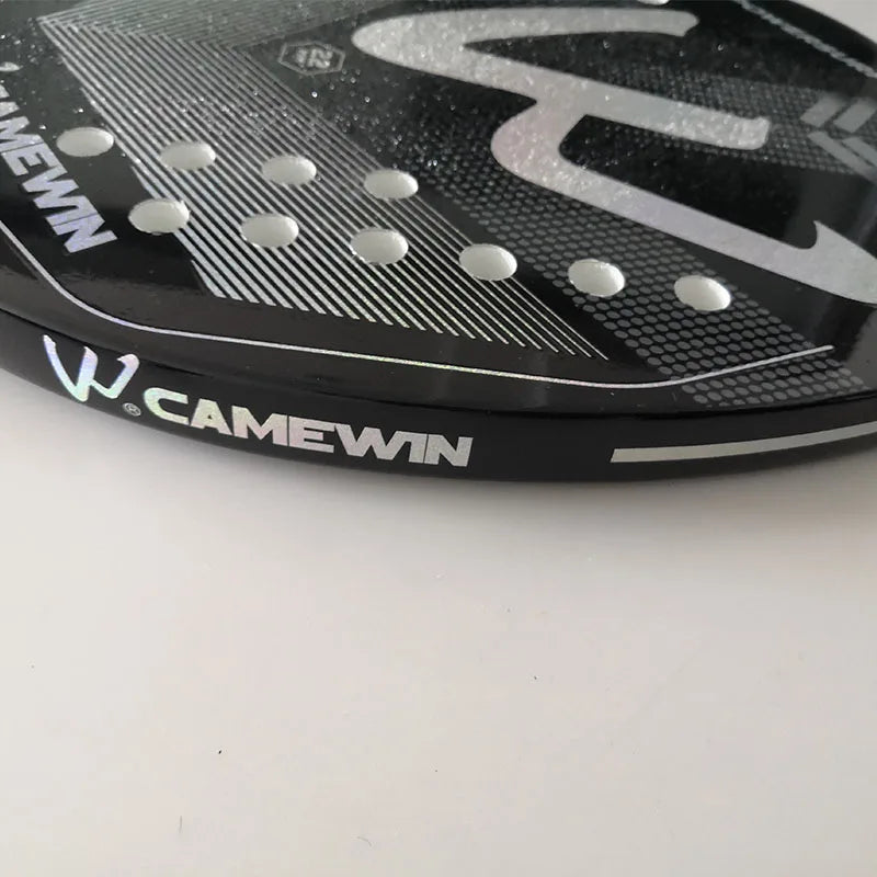 Raquete de Beach Tennis 3K Camewin - Fibra de Carbono Completa